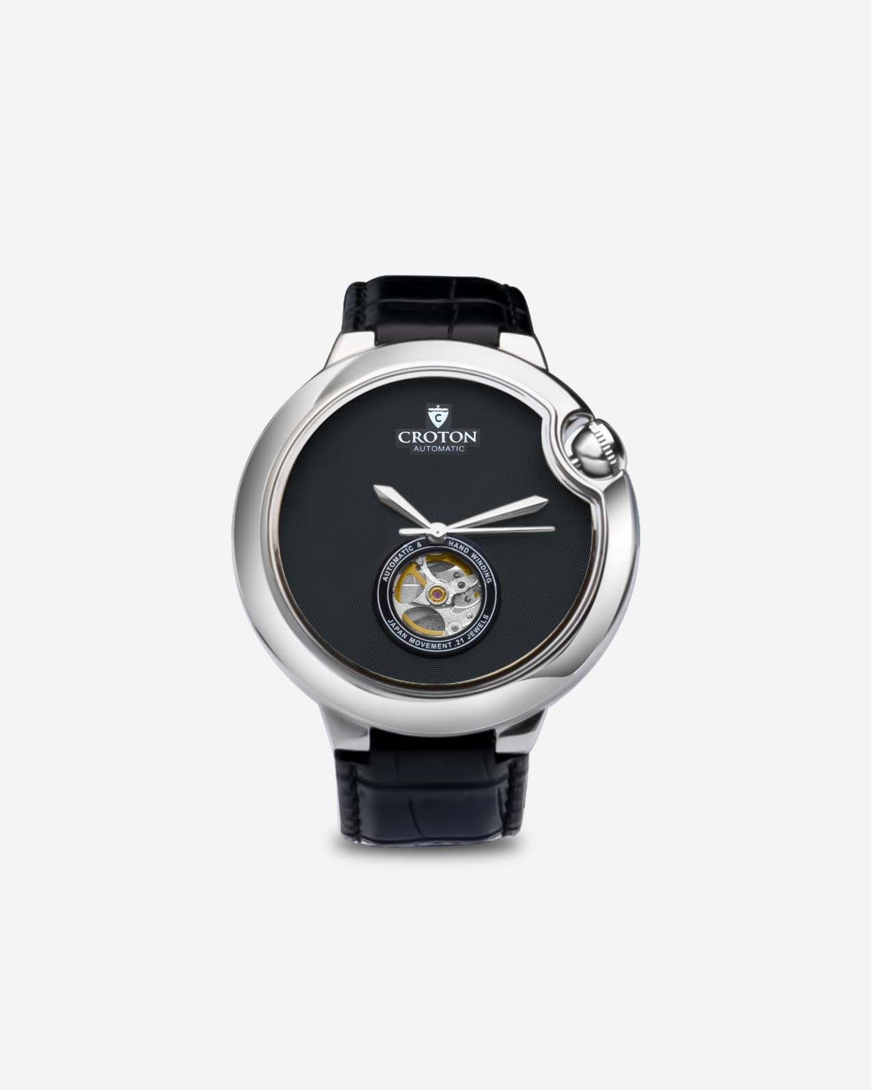 The Battito Men s Stainless Steel Automatic with Heartbeat Leather S