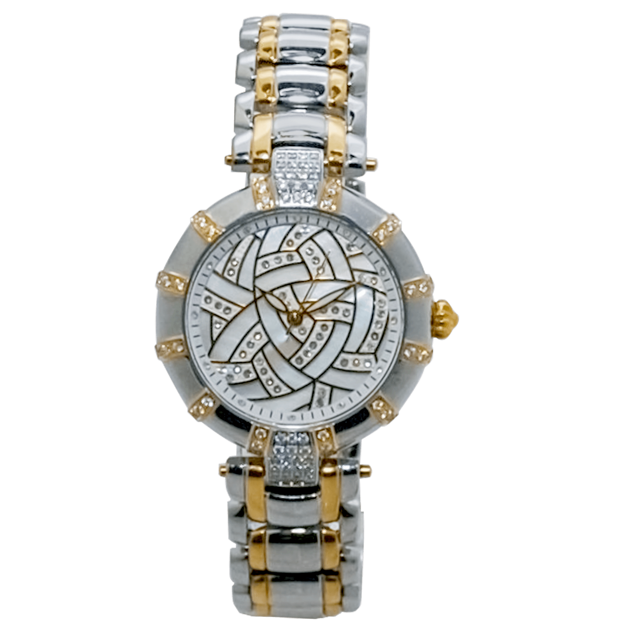 Croton Women’s Silvertone Quartz Crystal Accented Bracelet Watch