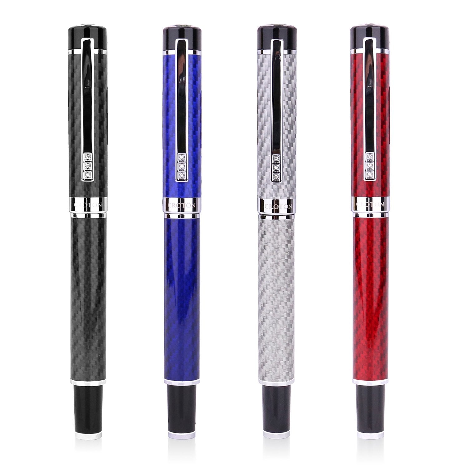 Croton carbon fiber ballpoint pen in red - CROTON GROUP