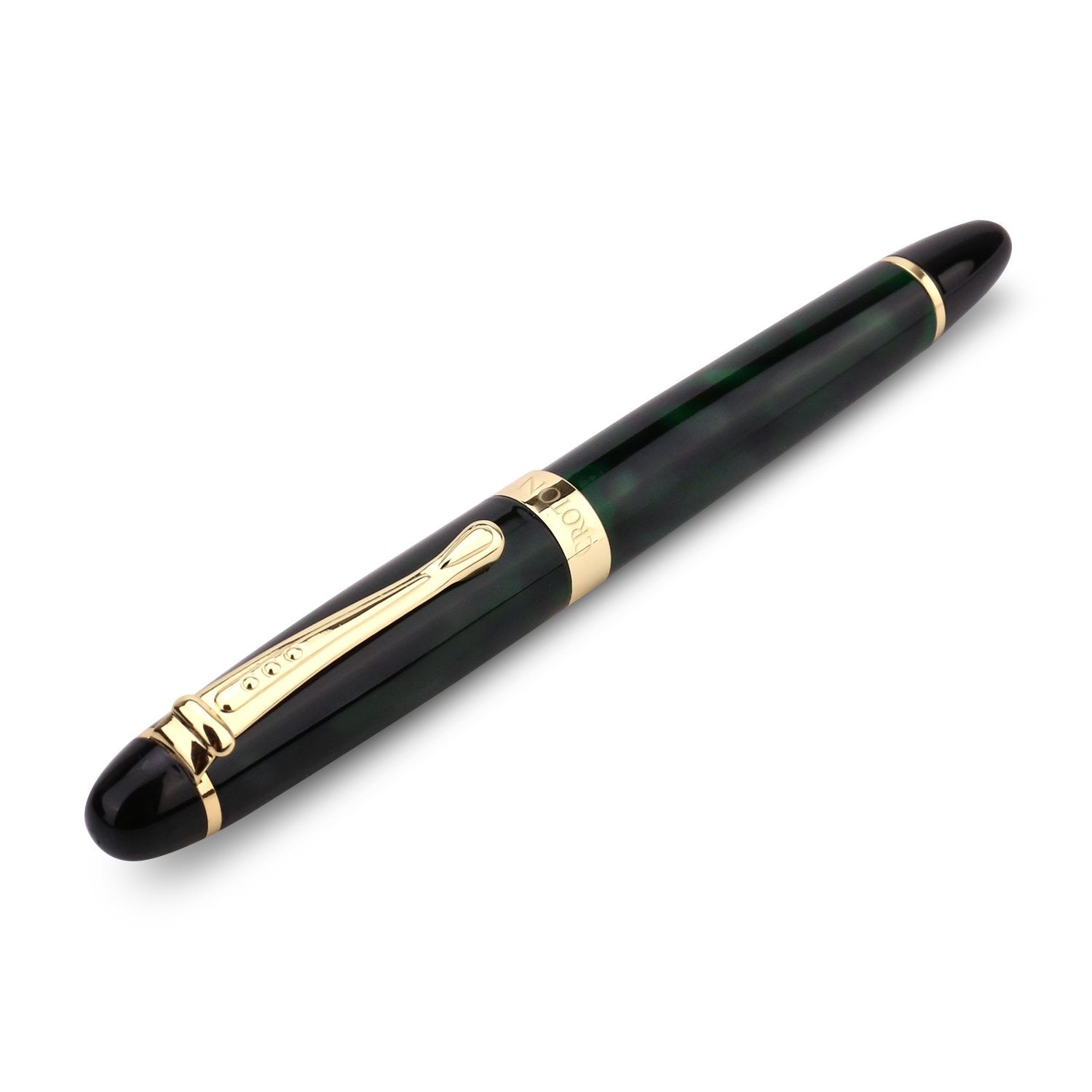 Croton Fountain Pen Green Marbleized - CROTON GROUP