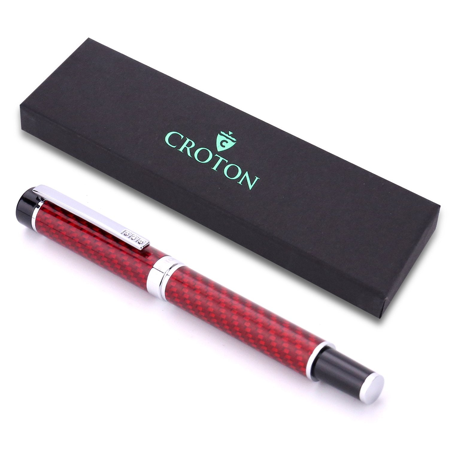 Croton carbon fiber ballpoint pen in red - CROTON GROUP