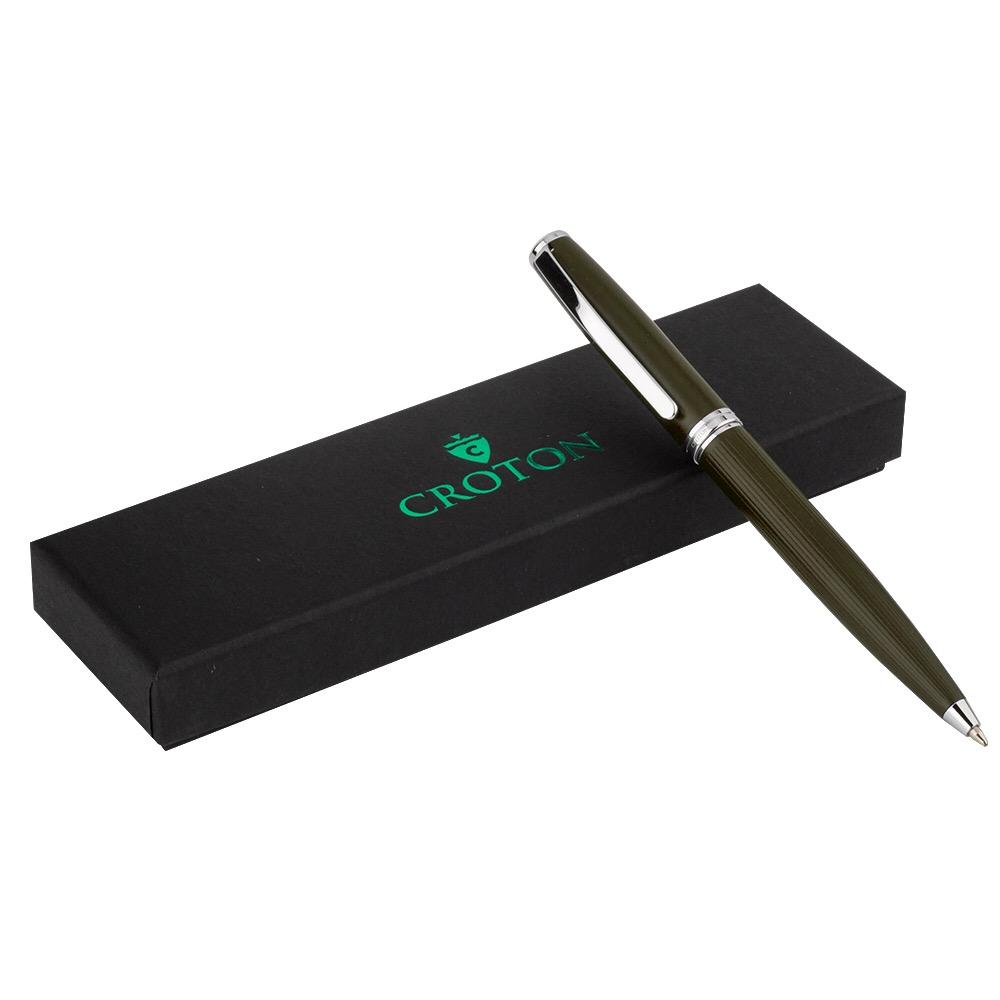 Grey color Ballpoint pen with chrome accents - CROTON GROUP