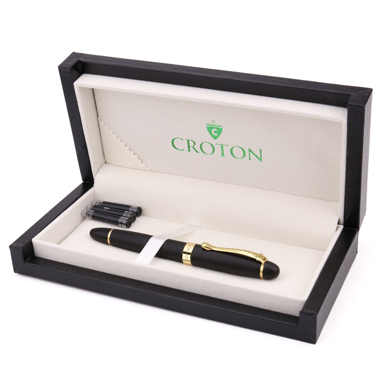 Croton Fountain Pen Matt Black - CROTON GROUP