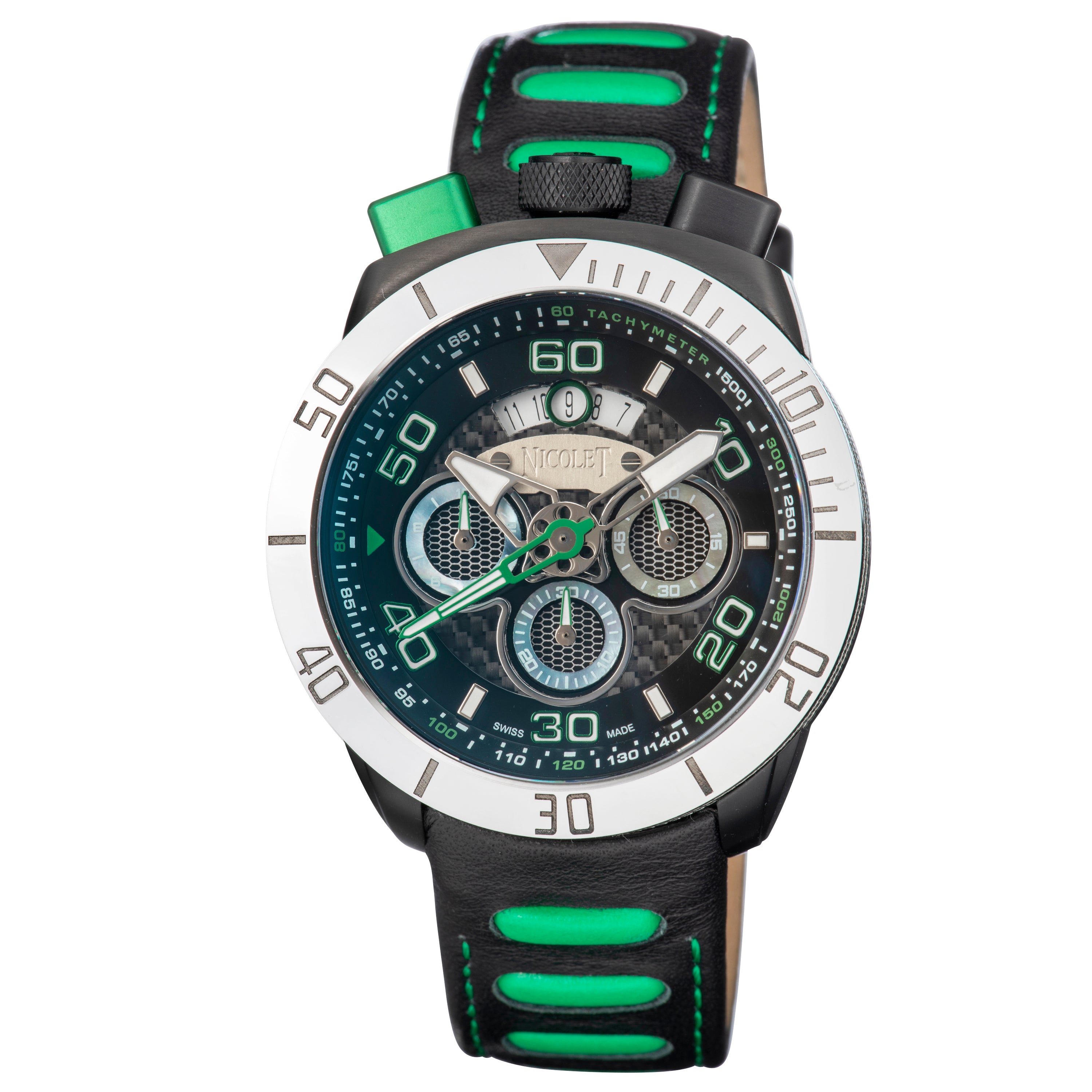 SWISS MADE NICOLET TRIUMPH LTD EDITION CHRONO DATE WATCH