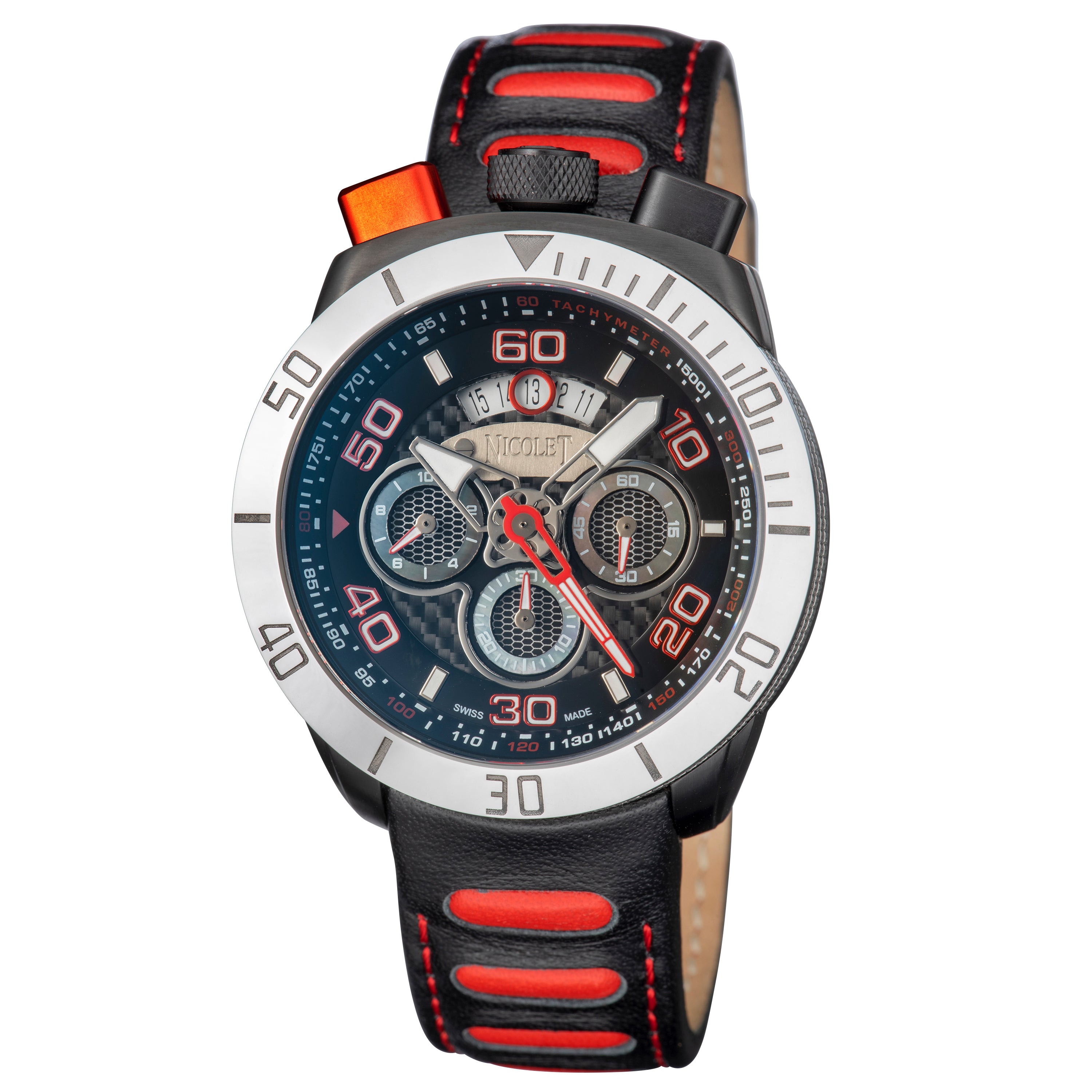 SWISS MADE NICOLET TRIUMPH LTD EDITION CHRONO DATE WATCH