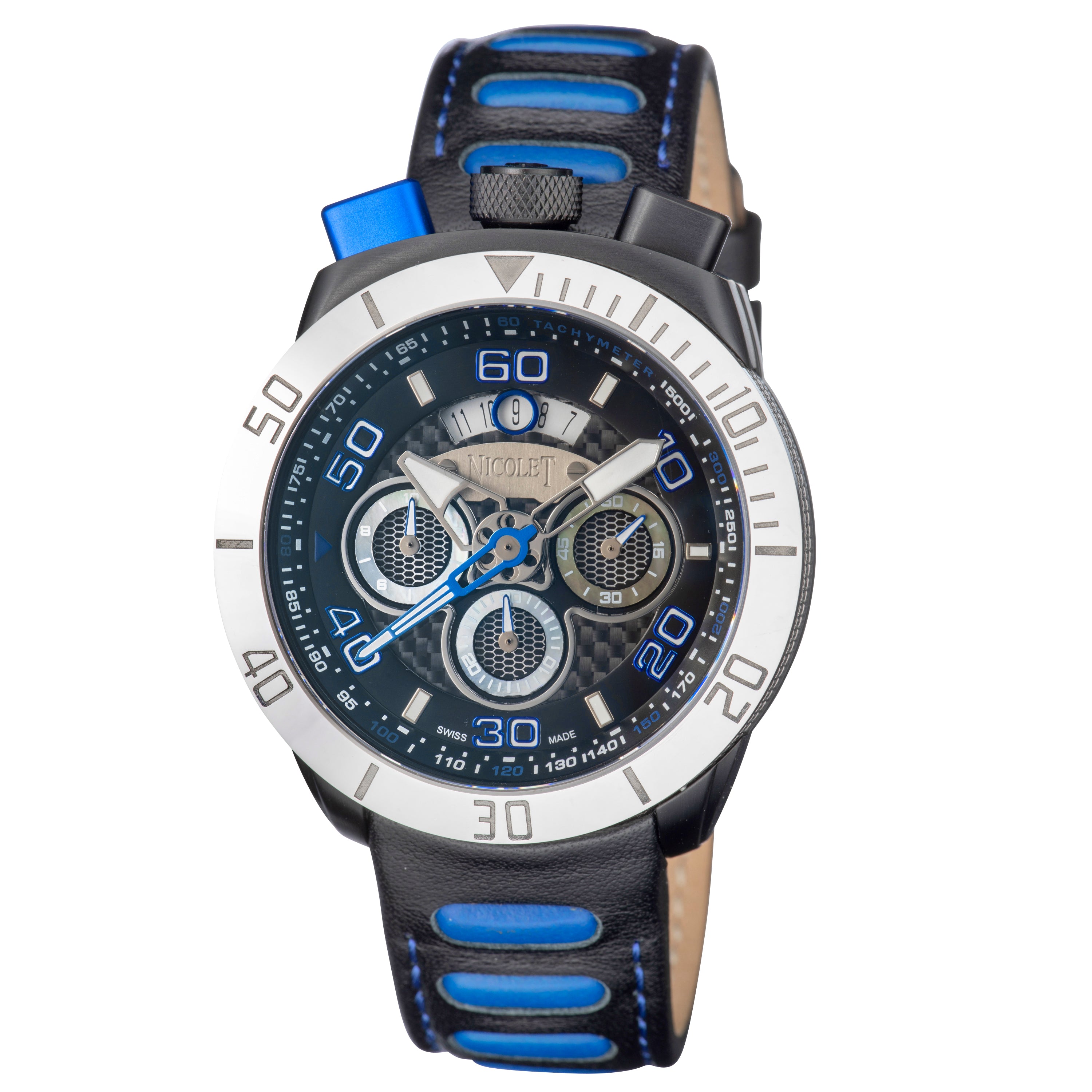 SWISS MADE NICOLET TRIUMPH LTD EDITION CHRONO DATE WATCH