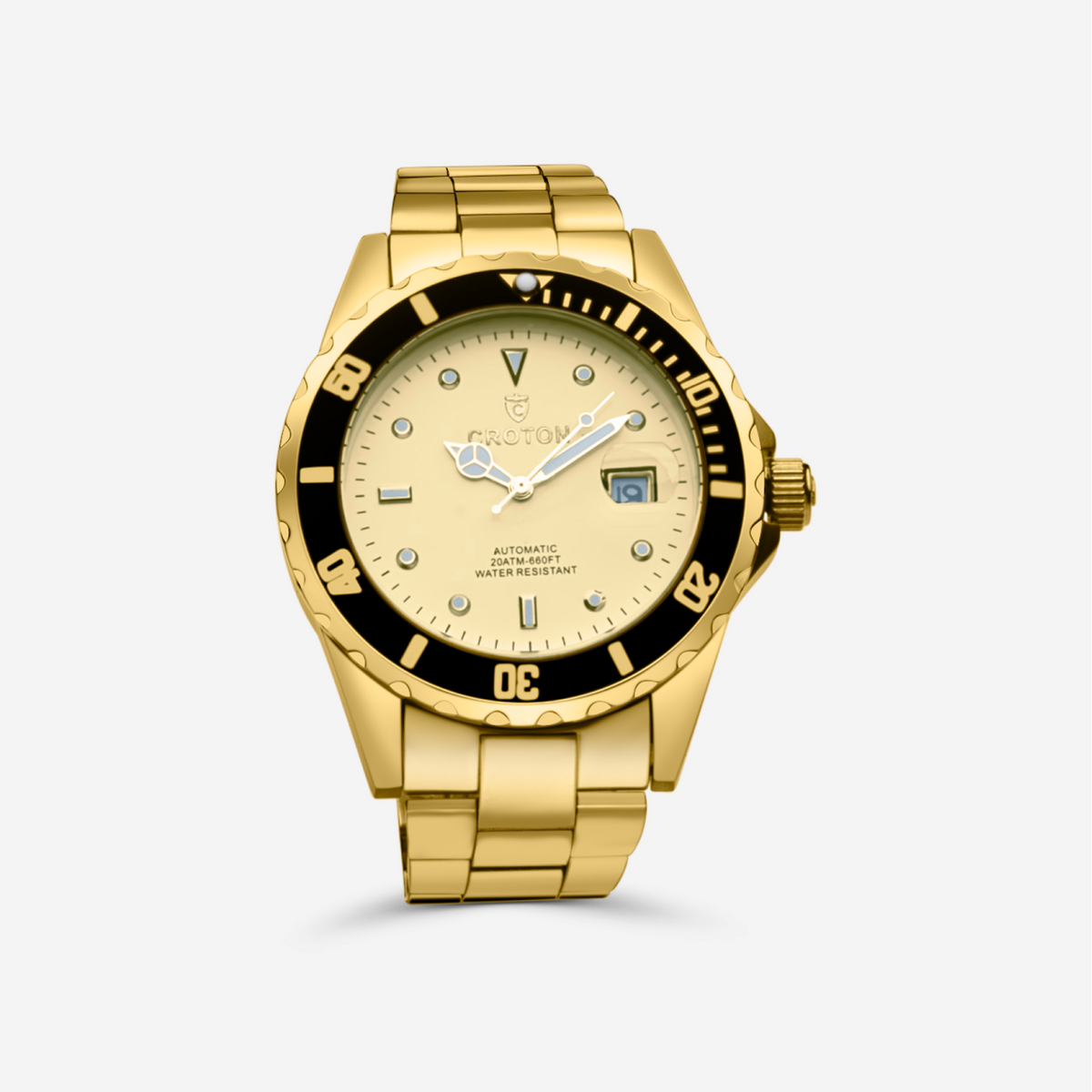 Men s All Stainless Steel Automatic with Magnified Date