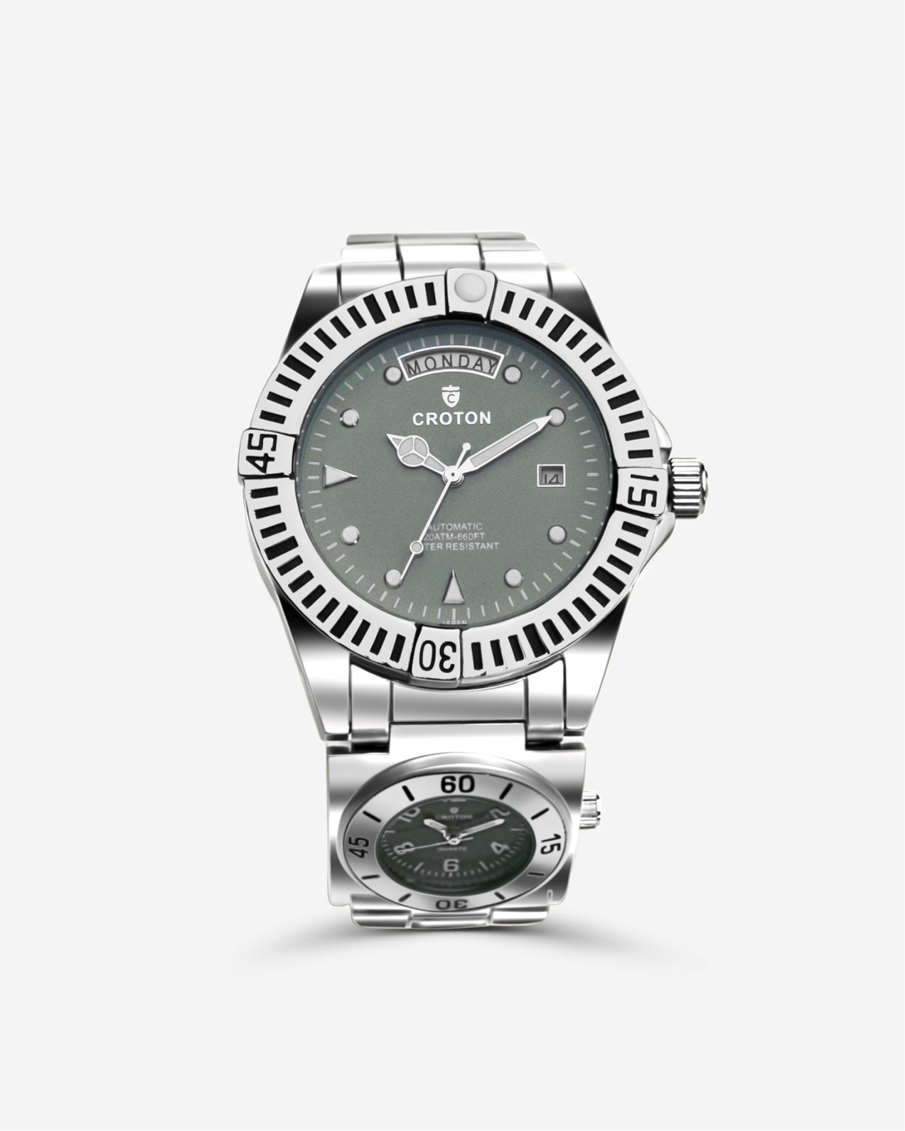 Arco Dual Dial & Time Zone Automatic Day/Date Mens