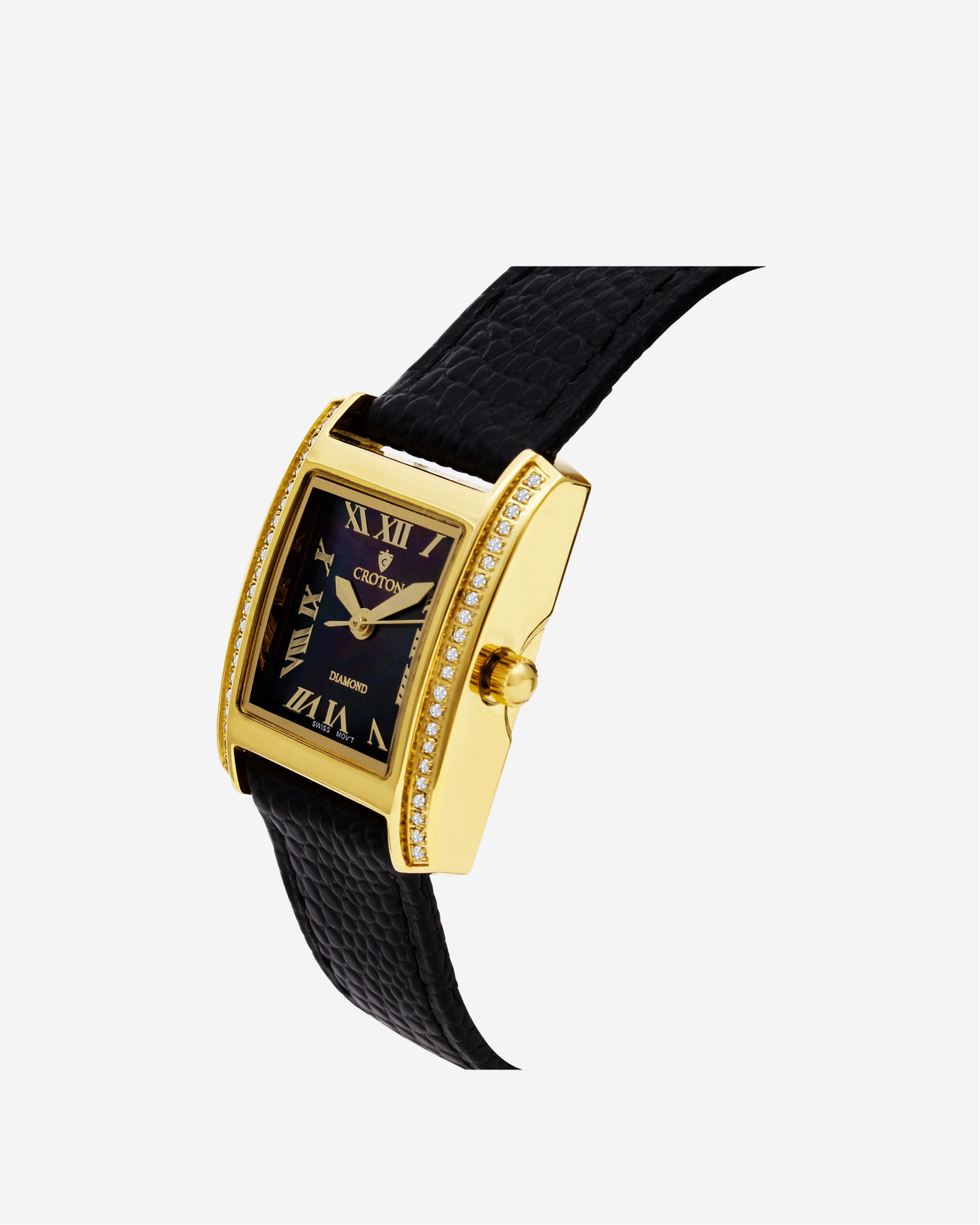 Croton diamond case 2025 watch