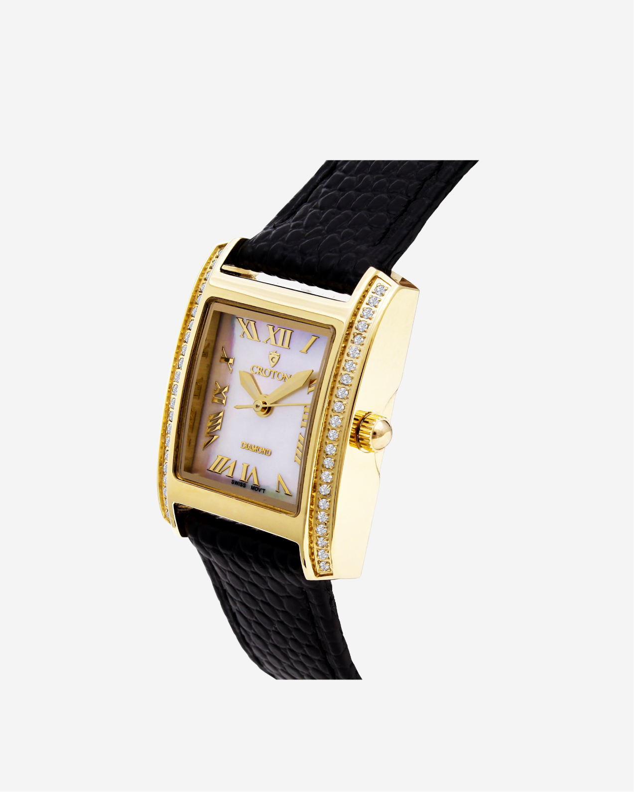 Croton diamond case watch best sale