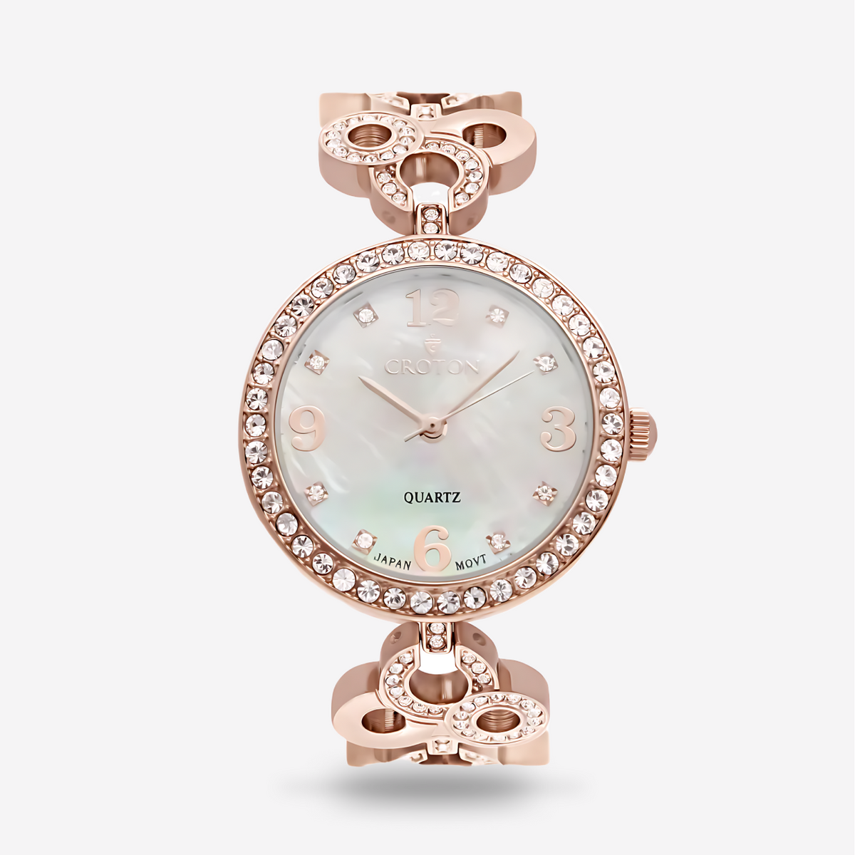 Eka tiny flex'it rosé/witgoud armband met briljant Eka tiny flex'it rosé/witgoud armband met briljant