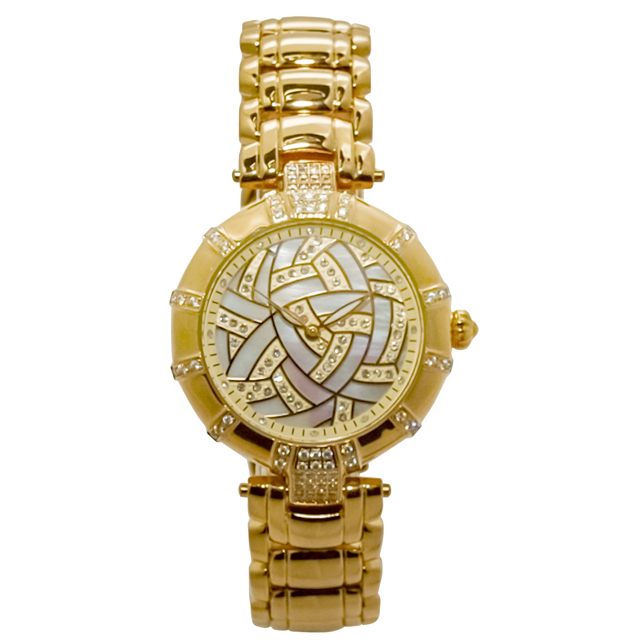Croton Women’s Silvertone Quartz Crystal Accented Bracelet Watch