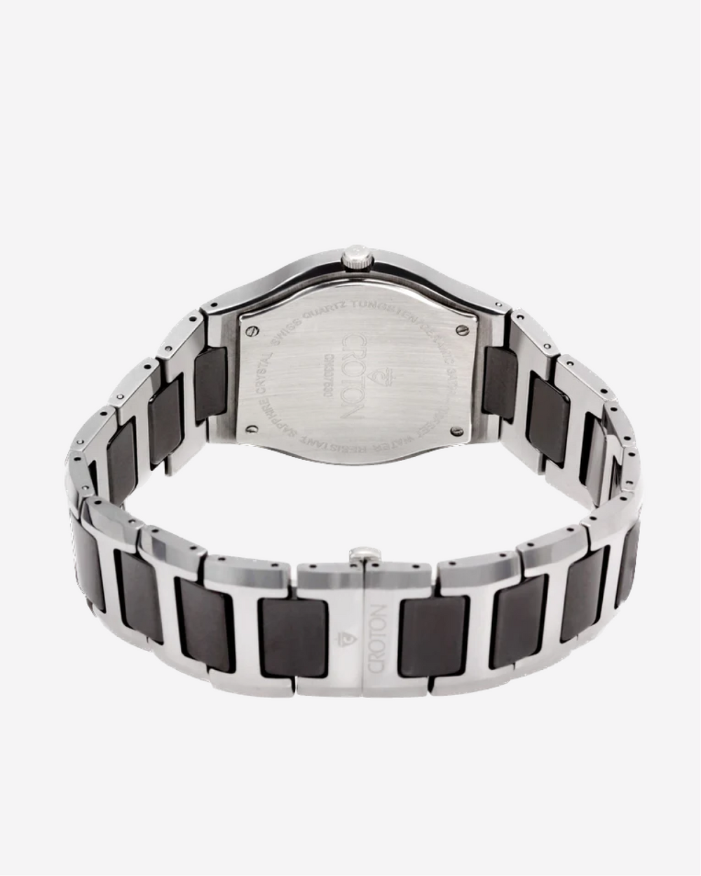 Croton Men's "Millennium" Tungsten & Ceramic Swiss Quartz Watch with D