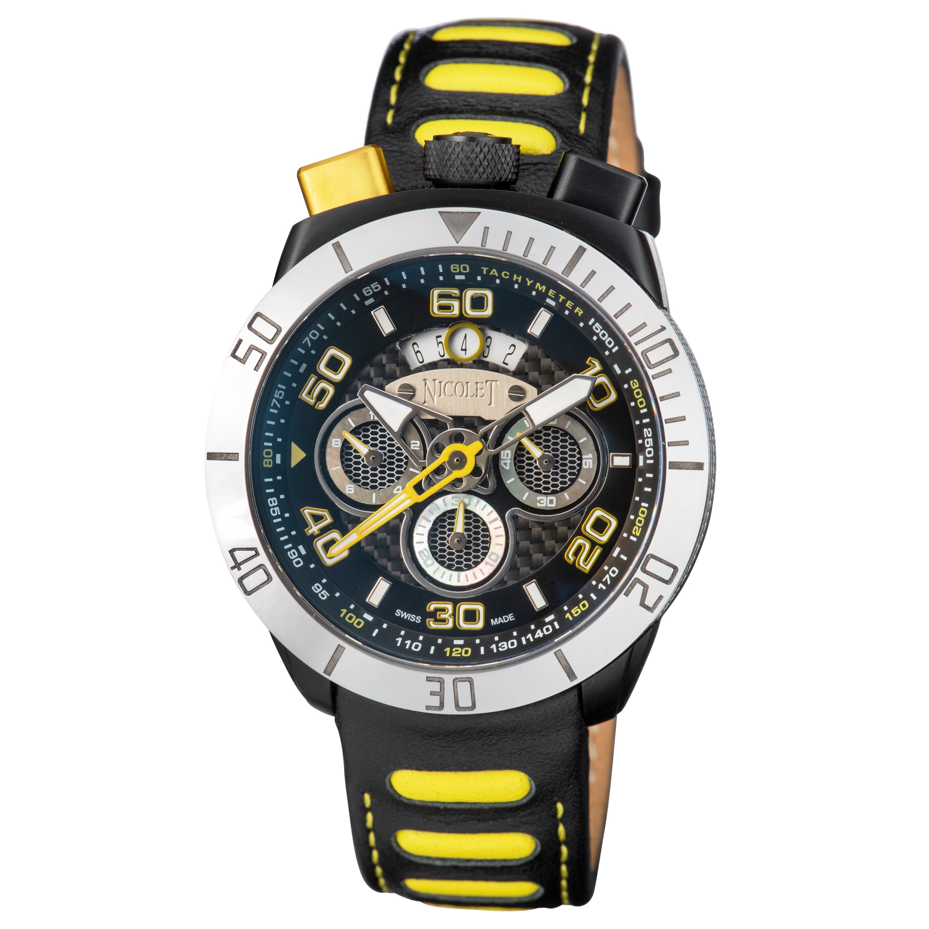 SWISS MADE NICOLET TRIUMPH LTD EDITION CHRONO DATE WATCH