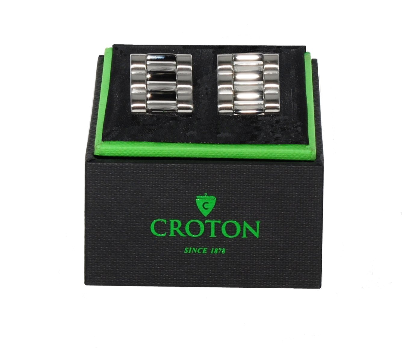 Croton Stainless Steel Silver Cuff Links - CROTON GROUP