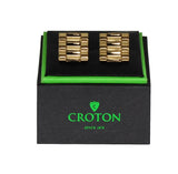 Croton Stainless Steel Goldtone Cuff Links - CROTON GROUP
