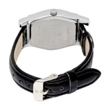 Ladies Quartz Snowflake Obsidian & Mother of Pearl Dial Watch with Crystal Bezel