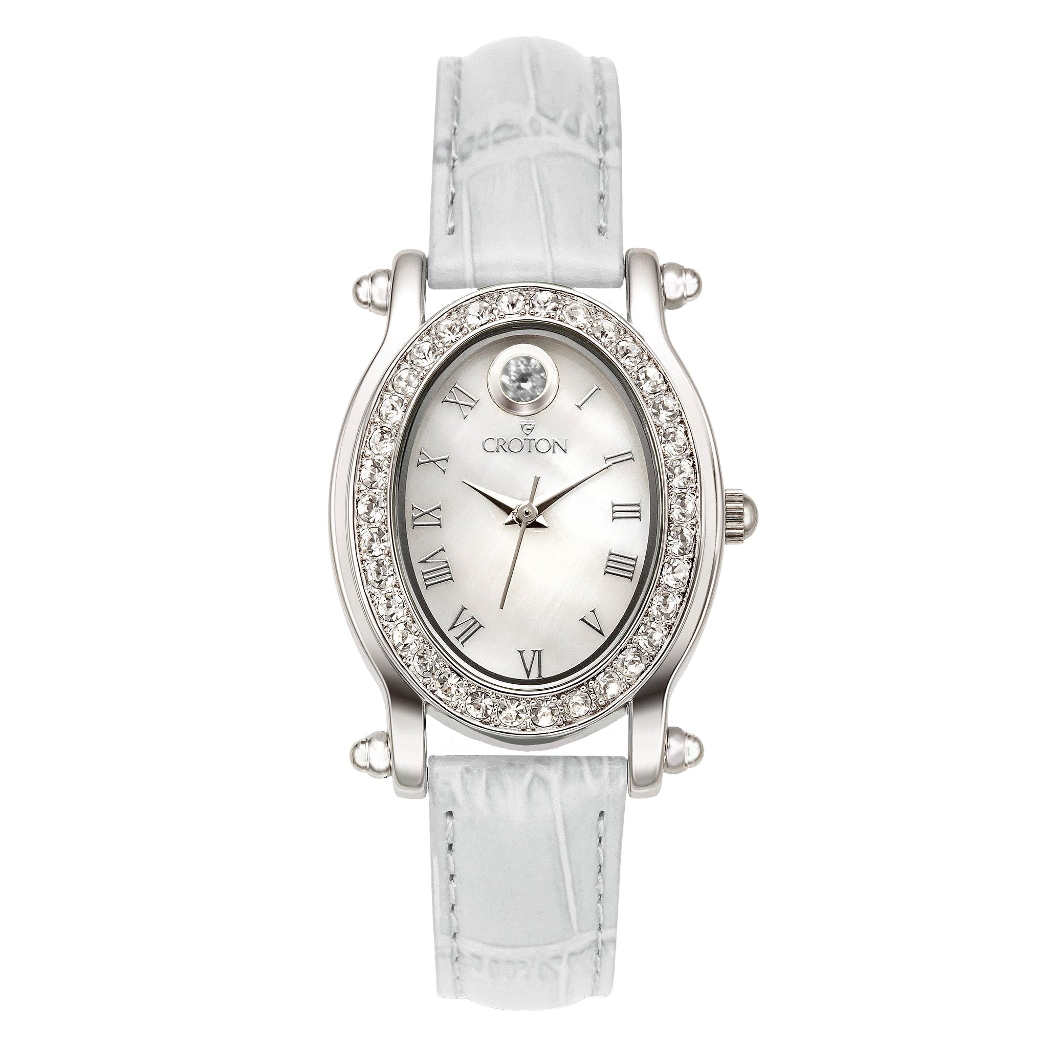 Croton Ladies "Ballroom" Birthstone Watch with Mother of Pearl Dial