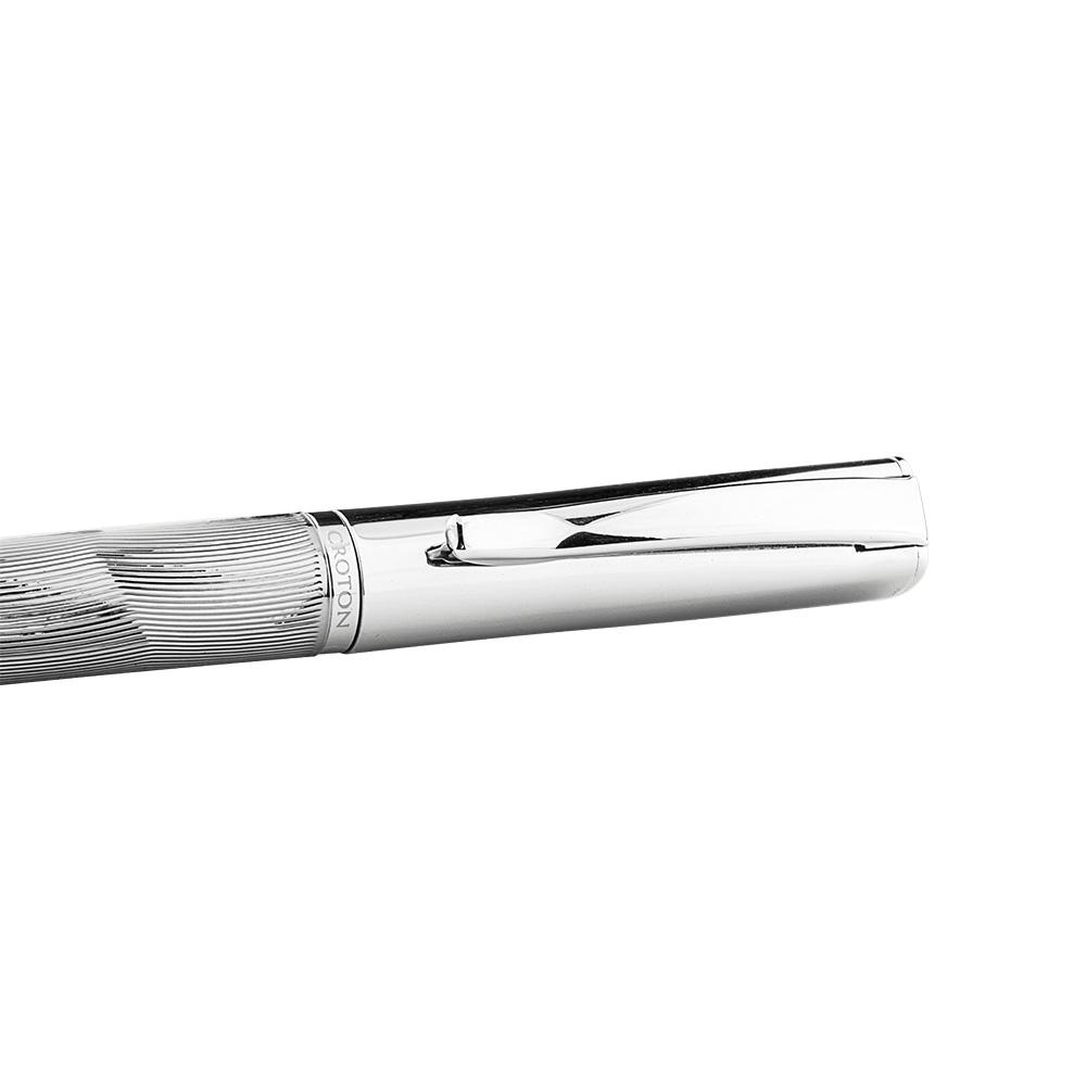 Gray Ballpen with Carved Lines and Painted Oil - CROTON GROUP