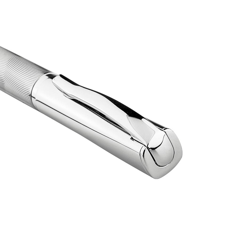 Gray Ballpen with Carved Lines and Painted Oil - CROTON GROUP