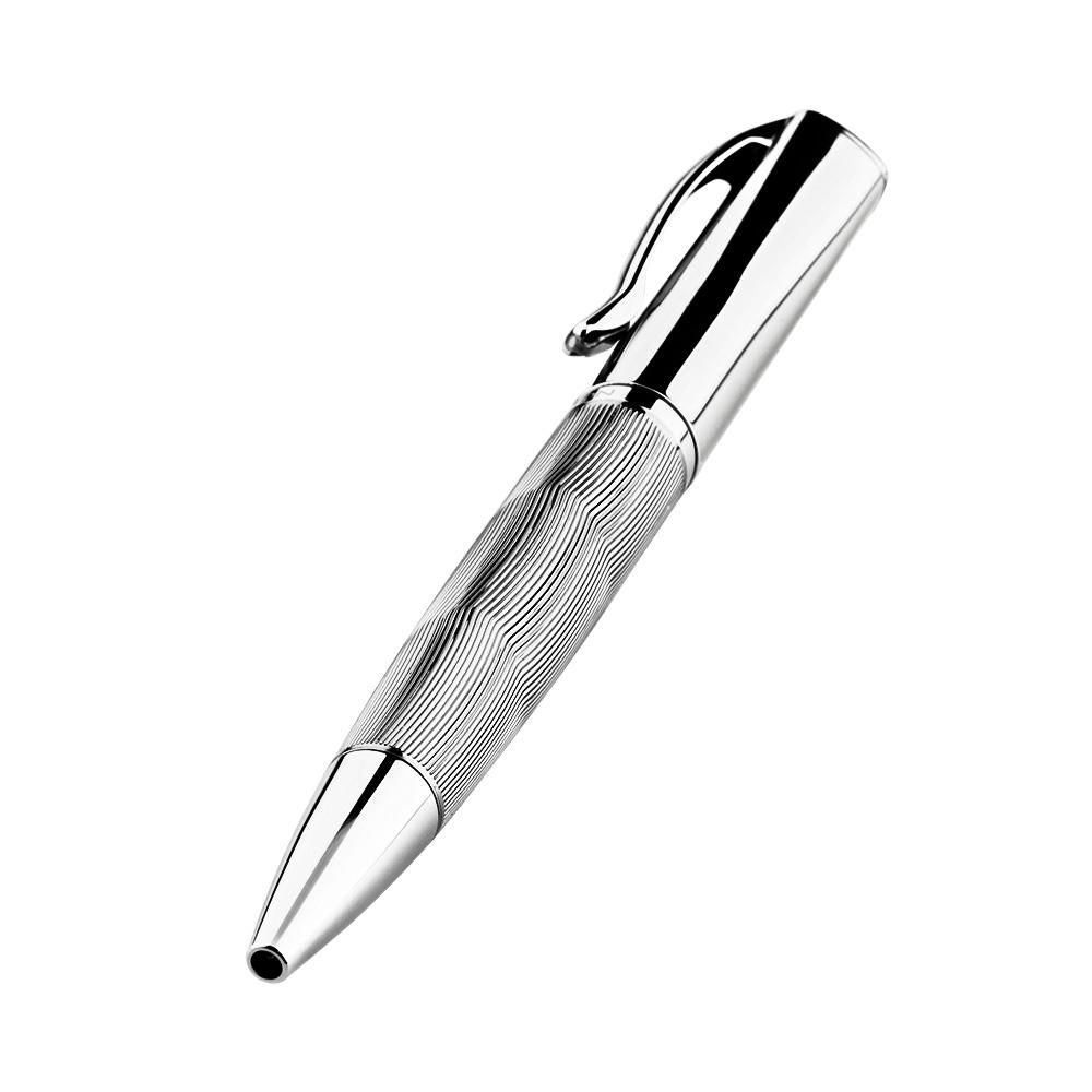 Gray Ballpen with Carved Lines and Painted Oil - CROTON GROUP