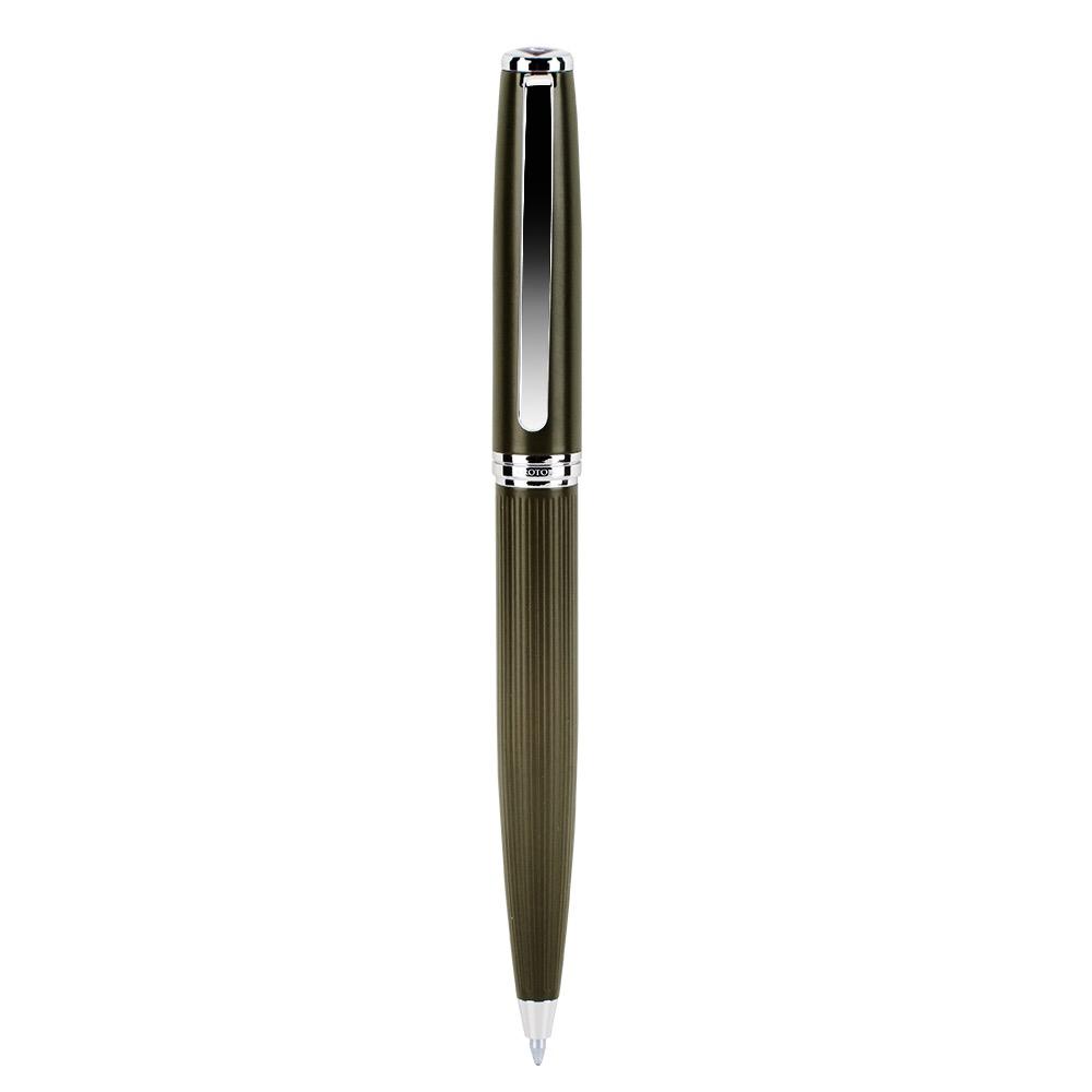 Grey color Ballpoint pen with chrome accents - CROTON GROUP