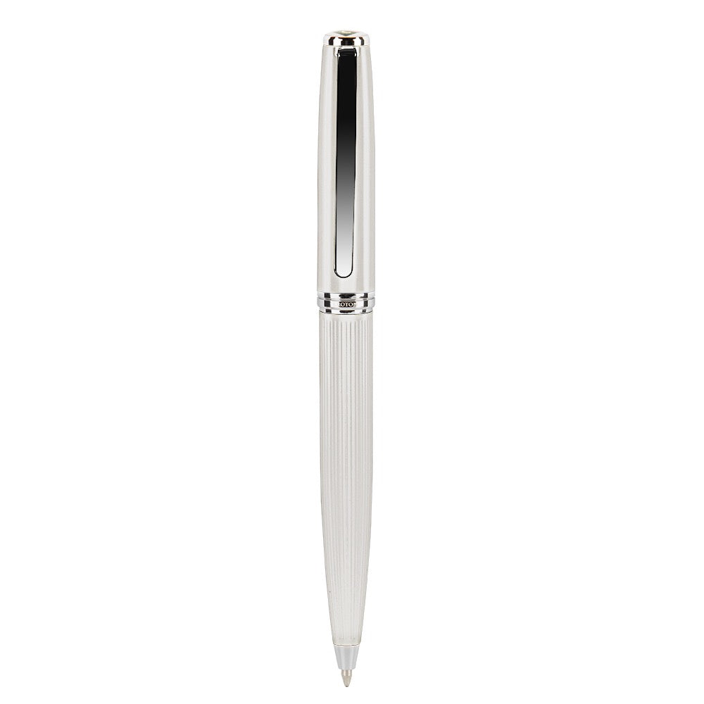 Silver color Ballpoint pen with chrome accents