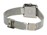 Ladies All Stainless Steel Silvertone Mesh Bracelet Watch with Purple Dial - CROTON GROUP